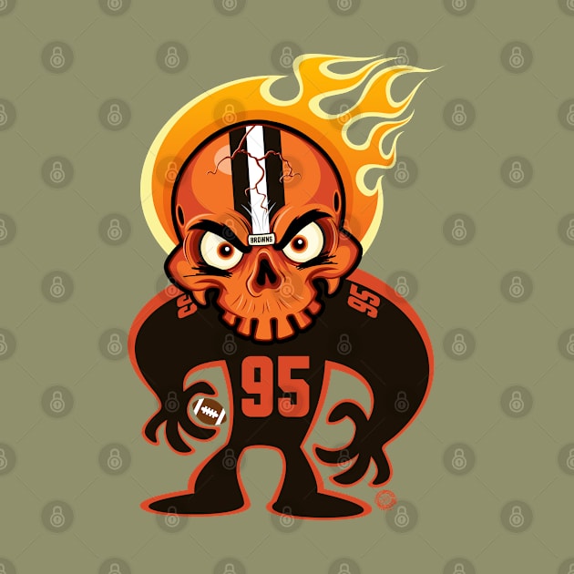 Go Browns SkullyDawg 95 by Goin Ape Studios