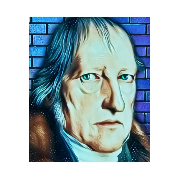 Georg Wilhelm Friedrich Hegel Abstract Portrait | Georg Wilhelm Friedrich Hegel Artwork 6 by JustLit