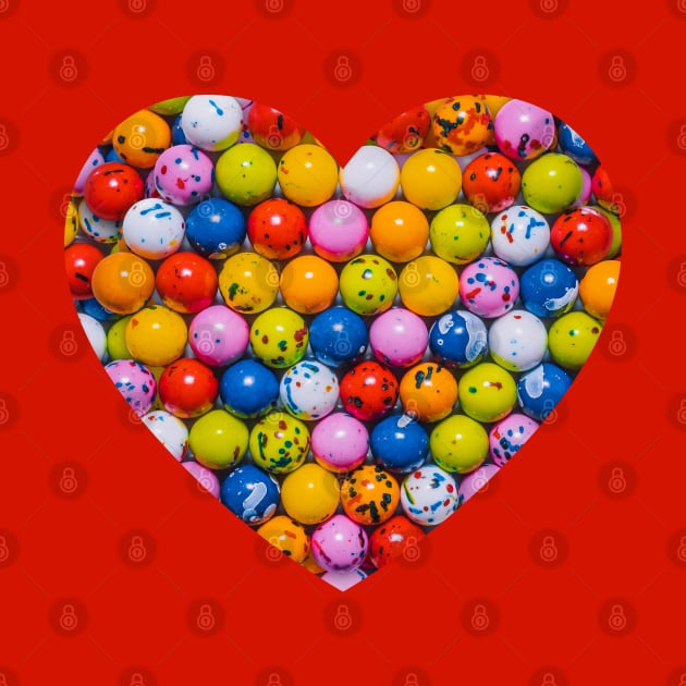 Vintage Jawbreaker Candy Photo Heart by love-fi