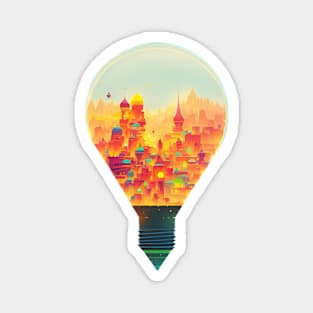 Bright idea the city Magnet