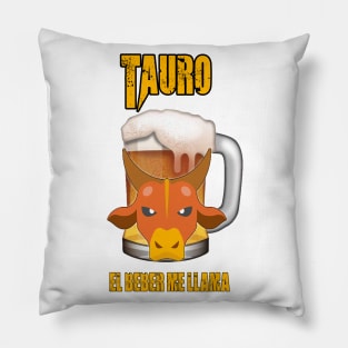 Fun design for beer and good liquor lovers Taurus Sign Pillow