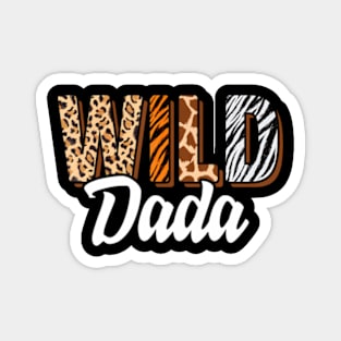 Wild Dada Zoo Born Two be Wild B-day Safari Jungle Animal Magnet