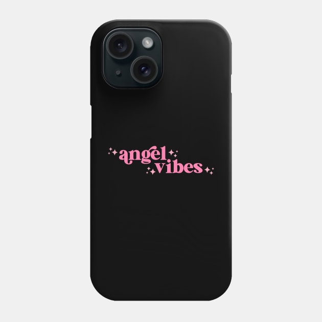 angel vibes Phone Case by lilacleopardco