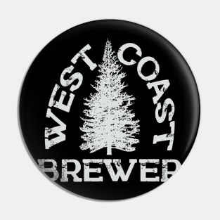 West Coast Brewer in White Pin