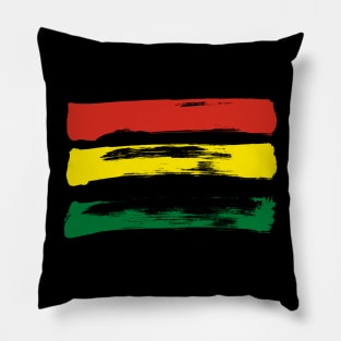 Bolivia Flag - Pencil Strokes Pillow