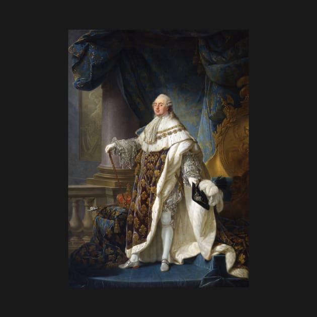 Louis XVI, King of France and Navarre, wearing his grand royal costume in 1779 by Antoine-Francois Callet by Classic Art Stall