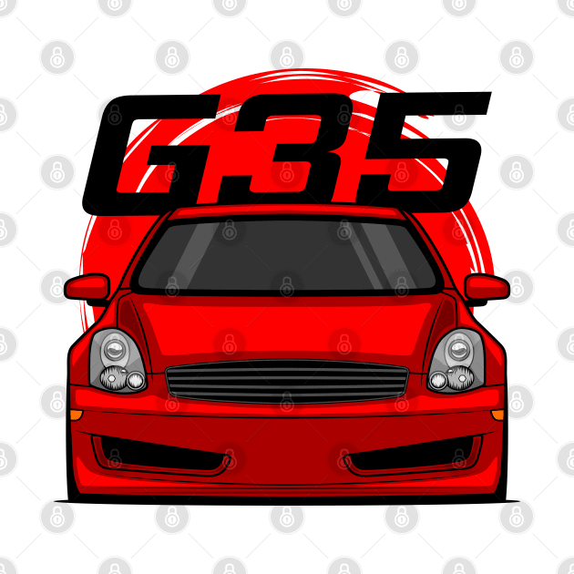 Front Red G35 JDM by GoldenTuners