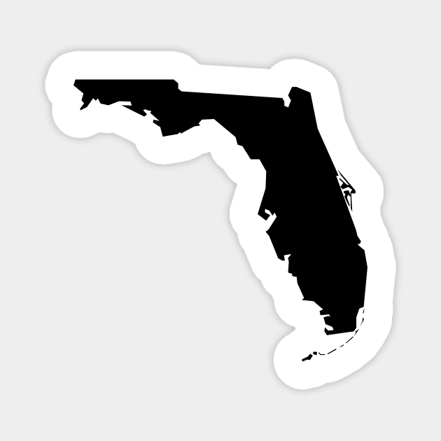 Florida map in black Magnet by Creative Art Store