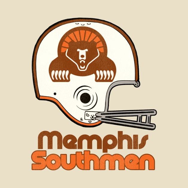 Defunct Memphis Southmen Football Team Helmet by Defunctland