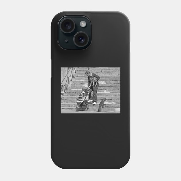 The Dogwalker Phone Case by EileenMcVey