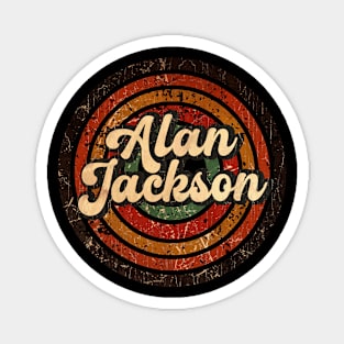 Alan Jackson vintage design on top Magnet