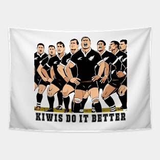 Kiwis Do It Better - New Zealand rugby Tapestry