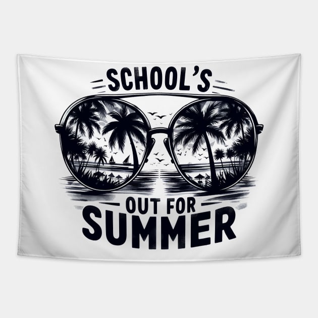 Schools Out For Summer Last Day Of School Tapestry by TomFrontierArt