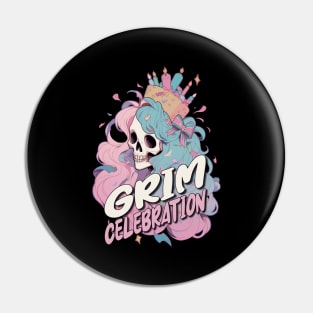 Birthday Skull Fiesta Pin