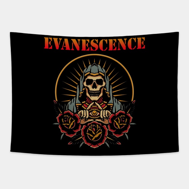 skull triangle evanescence Tapestry by Art by neschtoons