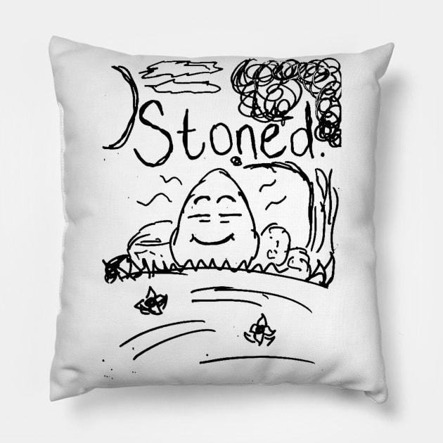 stoned Pillow by hazydoodlez