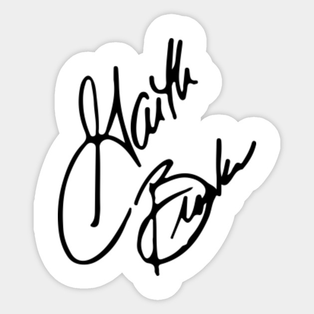 Garth Brooks Signature Garth Brooks Sticker Teepublic Au
