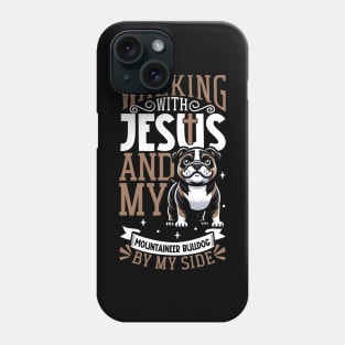 Jesus and dog - Serrano Bulldog Phone Case