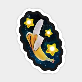 Space banana universe fruit Magnet