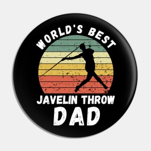 Javelin Throw Dad Pin