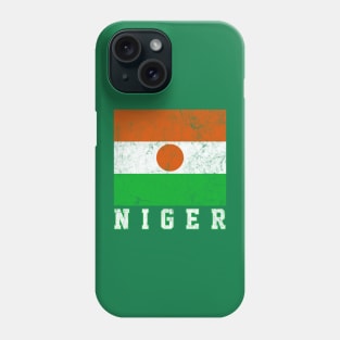 Niger / Vintage Look Flag Design Phone Case