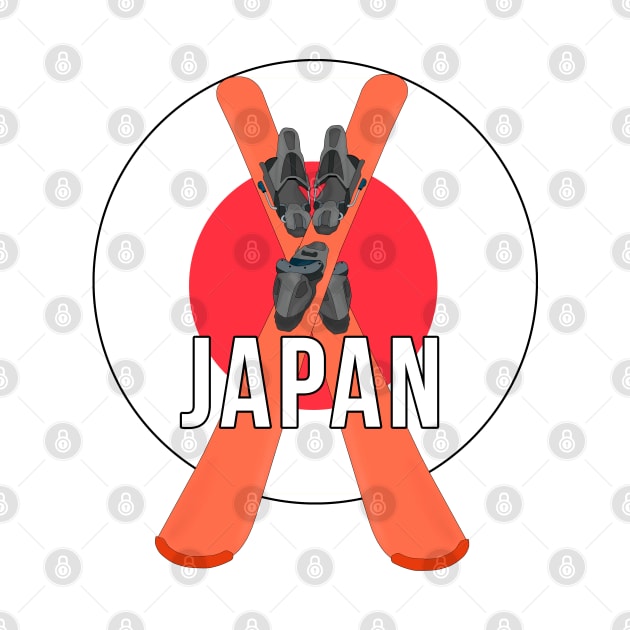 Cool Ski Flag of Japan by DiegoCarvalho