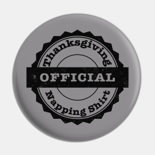 Official Thanksgiving Napping Shirt - Vintage Pin