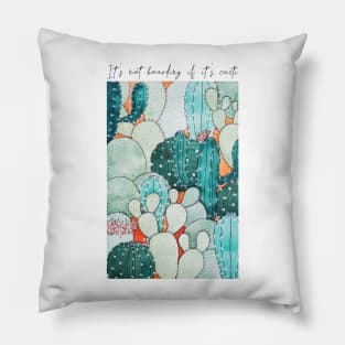 Watercolor It&#39;s not hoarding if it&#39;s cacti Cactus Garden Pillow