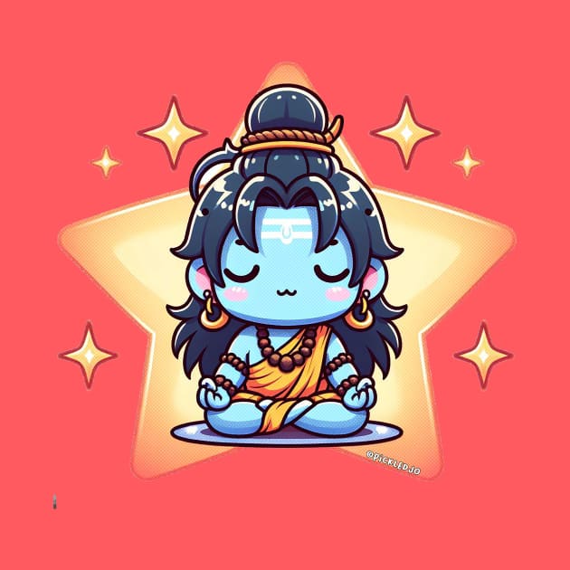 Cute Shiva Meditating by Pickledjo