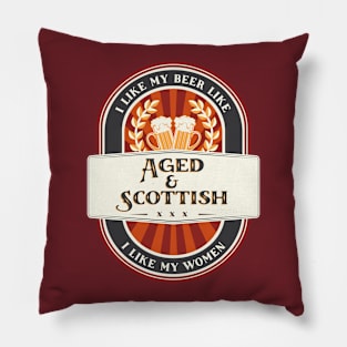 Aged & Scottish Beer Pillow