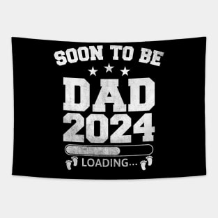 Soon To Be Dad 2024 Loading Baby Feet Tapestry