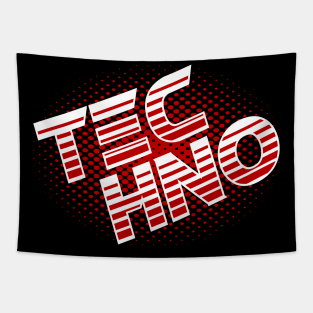 Techno Music Tapestry