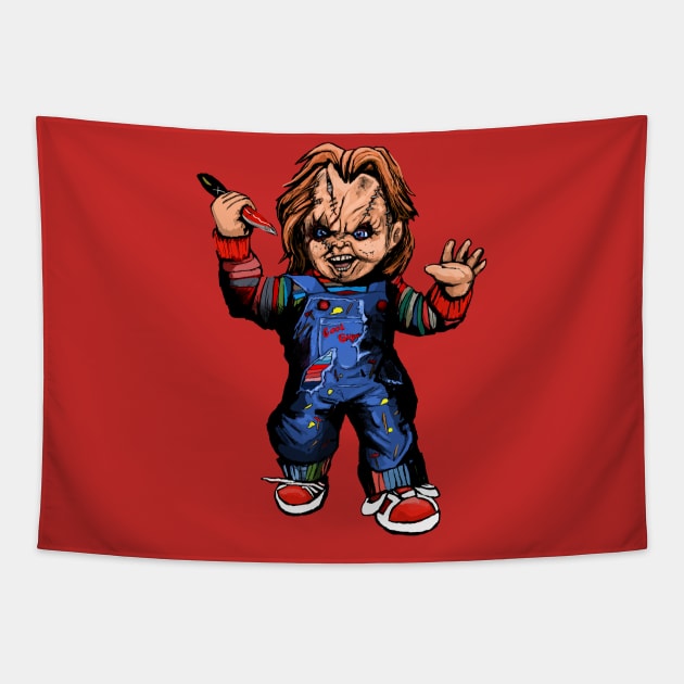 Chucky Tapestry by Art Of Lunatik