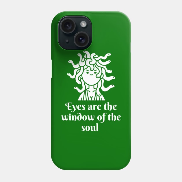 Medusa Gorgon Head Anti social Mythology joke Phone Case by Witchy Ways