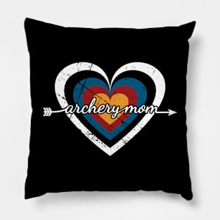 Archery Mom Target Heart Pillow