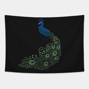 Jeweled Peacock Tapestry