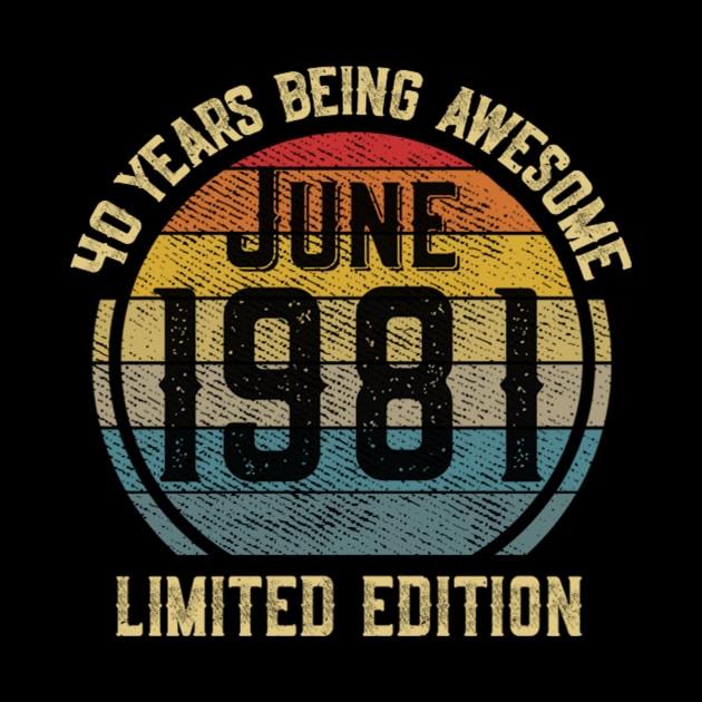 June 1981 Limited Edition 40 Years Of Being Awesome by sufian