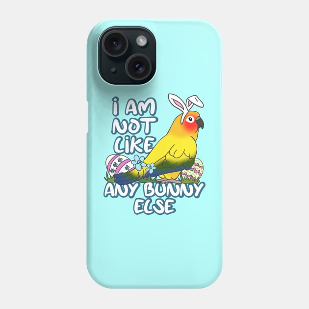 I am not like any Bunny Else Easter Sun Conure Phone Case by FandomizedRose