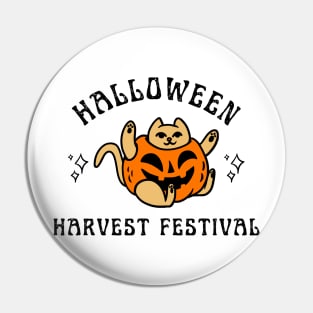 halloween harvest festival cat Pin