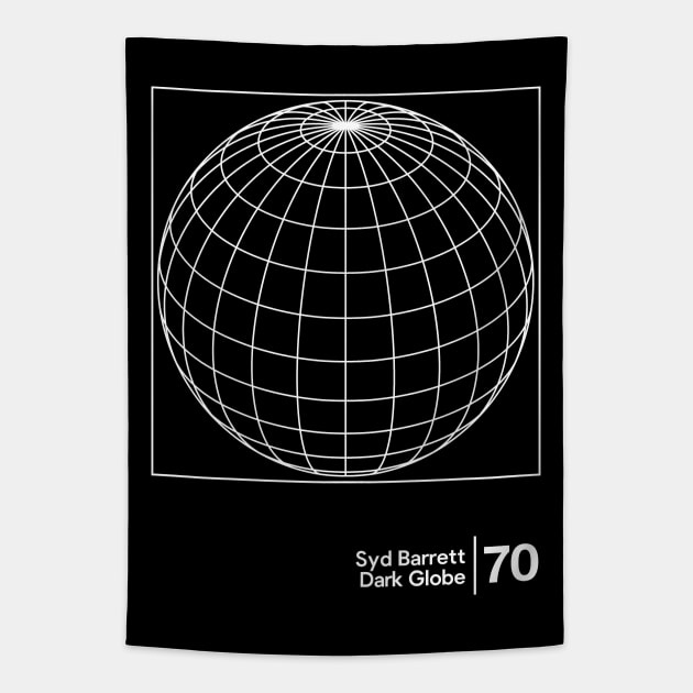Dark Globe / Minimalist Graphic Design Tapestry by saudade