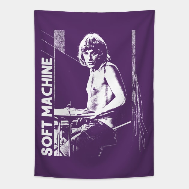 Soft Machine -- Original Fan Artwork Design Tapestry by unknown_pleasures