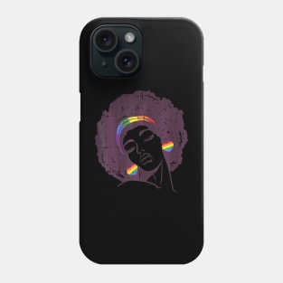 Lgbt Black Woman Rainbow Gay Pride Lgbt Girls Phone Case