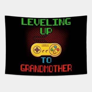 Promoted To Grandmother T-Shirt Unlocked Gamer Leveling Up Tapestry