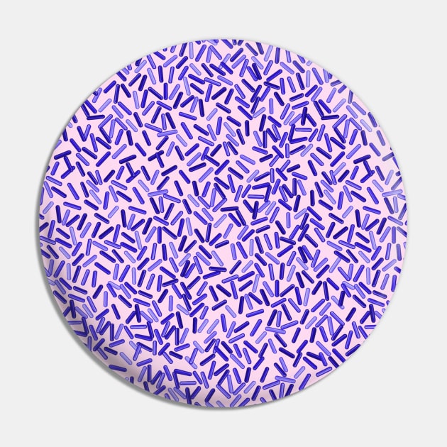 Indigo Sprinkles Pattern Pin by Art by Deborah Camp