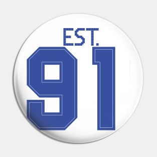 Est. 91 blue Pin