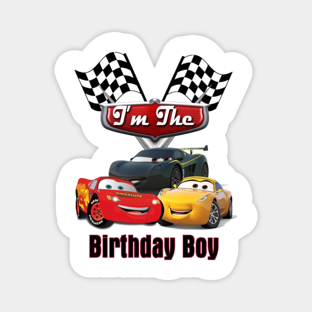 Birthday Boy - Cars Magnet by SusieTeeCreations