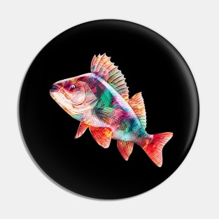 Colorful Cute Perch Fish Pin