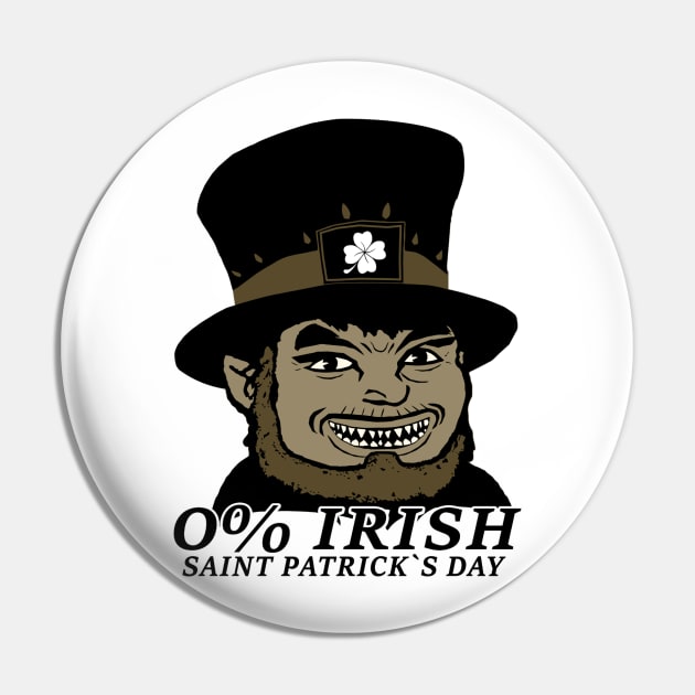 0% St. Patrick's Day Pin by amarth-drawing