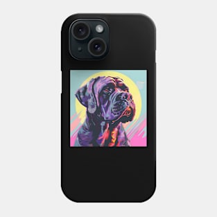 70s Mastiff Vibes: Pastel Pup Parade Phone Case