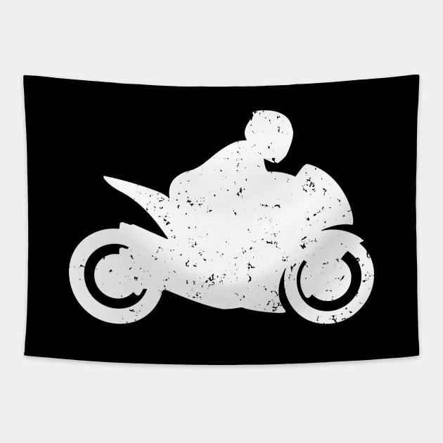 Super Sport Bike Motorcycle Tapestry by hobrath